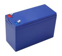 Étui vide pour 12 V 7 Ah avec support 3 x 7 et bandes de nickel pour outils électriques de bricolage Couleur verte (boîte uniquement, bleu)