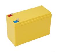 Étui vide pour 12 V 7 Ah avec support 3 x 7 et bandes de nickel pour outils électriques de bricolage Couleur verte (boîte uniquement, jaune)