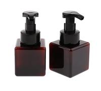 Etyldya 2 Flacons Distributeurs de Lotion En Mousse PETG, 250 Ml Chacun, avec Pompe, 2 Pièces, Brun