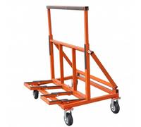 Etyldya Chariot de Transport Pliant Comprenant Plateau Large roulettes Solides Freinées Structure Renforcée Protection Antidérapante Adapté à l'Utilisation Professionnelle Ateliers