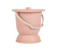 Etyldya Crachoir avec Couvercle, Pot de Chambre, 4, Urinoir de Nuit à Usage Domestique, Seau à Toilettes, Pot pour Femmes, Hommes, Enfants et Adultes, Rose