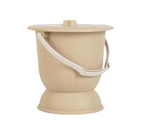 Etyldya Crachoir avec Couvercle, Pot de Chambre, 4, Urinoir de Nuit à Usage Domestique, Seau à Toilettes, Pot pour Femmes, Hommes, Enfants et Adultes, Jaune