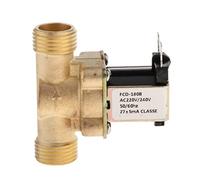 Etyldya Électrovanne Électromagnétique à Commande Électrique pour Chauffe-Eau Structure Laiton Anti-Corrosion Régulateur de Pression Adaptée à Fontaine, DC220V D'entrée