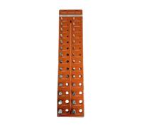Etyldya Jauge de Filetage Polyvalente Métrique et Standard Gabarit de Filets Indicateur de Pas Vérificateur de Vis Insertions Métalliques Durables Adaptée au, Orange
