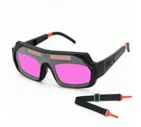 Etyldya Lunettes de Soudage Auto-obscurcissantes Masque Oculaire Protection Anti-éblouissement Optique Filtrante Module, Nouveau Modèle De Lunettes + Sangle Élastique