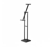 Etyldya Présentoir Affiche Support Affiche Porte Affiche Chevalet d'Affichage avec Double Mât en Métal et Socle Stabilisé Réglage Hauteur et Angle , Noir 7.5jin Incliné