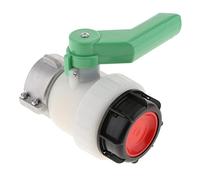 Etyldya Robinet à Bille IBC pour Conteneur 1000L Vanne à Bille Embout Vissé Conception HDPE Résistante Acide Faible Adapté Industrie
