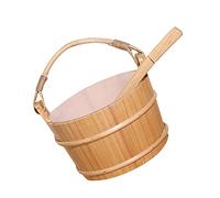 Etyldya Seau à Pieds et Louche pour Sauna En Bois avec Ensemble D'inserts, avec Mitigeur Monocommande, 1
