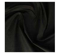 EU Fabrics Tissu de doublure de rideau occultant, matière thermique ignifuge, pour rideaux et stores, 60 % polycoton occultant, vendu au mètre (noir, 1 m x 150 cm)