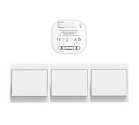 EU interrupteur sans fil sans piles kit interupteur sans fil autoalimente va et vient sans fil sans pile (EU 1Gang 3V1 a)