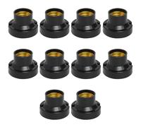 EuAcesry 10 Pcs Douille Ampoule Plafond E27 à Visser de Chantier, Base Plafonnier Culot E27, Support de Lampe Plafonnier a Encastrer, pour Ampoules à Incandescence, Lampes Halogènes