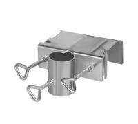 EUBEISAQI Support de serrage en acier inoxydable pour parasol - Robuste - Réglable - Pour balcon, balustrade, table de jardin