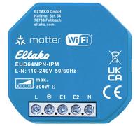 Actionneur variateur universel ELTAKO avec IP, Matter via Wi-Fi, EnOcean en option, jusqu'à 300 W, RES, 1 pièce.