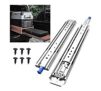 EudaemonVia Glissières de Tiroir Lourdes 193~220kg - Extension Totale avec Verrouillage Largeur 76 mm - 6 Tailles (406 à 914mm) - Pour Armoire Garage et Rangement - 1 Paire
