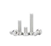 eufeifeiegds DIN7984 304 A2-70 acier inoxydable M3 M4 M5 M6 M8 M10 douille hexagonale mince faible profil court vis à tête Allen boulon capuchon wefeiegds