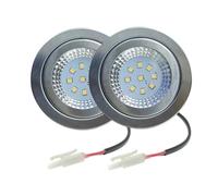 eufeifeiegds Lot de 2 ampoules LED for hotte de cuisinière 12 V 230 V 68 mm 1,5 W for étagère, sous-meuble, placard, ventilateur de fumée, extracteur d'air wefeiegds(White 6000K_Input 12V DC)