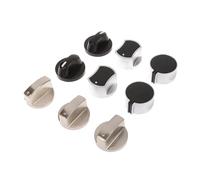 eufeifeiegds Lot de 2 boutons de montage universels for cuisinière à gaz, 6/8 mm, argentés(A1 8mm)