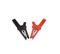 eufeifeiegds Pince crocodile 55 mm, pince crocodile, pince crocodile, pince crocodile, bricolage, sonde de test, couleur noire et rouge, câble de prise, pinces électriques isolées wefeiegds(1 red 1 bl