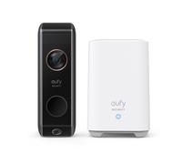 Eufy E8213 Sonnette Vidéo Sans Fil 2560x1920 Dual Motion Detection, Stockage Interne 16Go, Compatible Google Assistant/Amazon Alexa, Noir/Blanc