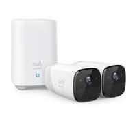 eufy eufyCam 2 Pro Jeu de 2 (2304 x 1296 Pixels), Caméra réseau, Blanc
