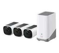 Eufy EufyCam E40 - 3 Camera Kit - caméra de surveillance réseau - étanche / résistant à la poussière / résistant aux UV / résistant à l'eau - couleur (Jour et nuit) - 4 MP - 2K - audio - sans fil - av