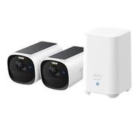 Eufy EufyCam E40 - Caméra de surveillance réseau - weatherproof / dust resistant / UV resistant / water resistant - couleur (Jour et nuit) - 4 MP - 2K - audio - sans fil - avec HomeBase 2 (pack de 4)