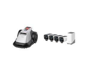 eufy Robot tondeuse E15 + Kit de 4 caméras eufyCam S3 Pro