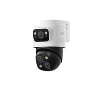 eufy Security, Caméra Surveillance PoE,Caméra Bullet-PTZ PoE eufy S4, triple objectif 4K UHD, vision 122°, panorama 360°, extérieur avec câble, zoom hybride x 8, suivi IA, stroboscope, vision nocturne