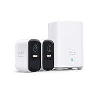 eufy Security eufyCam 2C Pro 2K Caméra Surveillance WiFi extérieur sans Fil | caméra extérieur, autonomie 180 jours, vision nocturne, sans frais, paquet de 2 + HomeBase 2