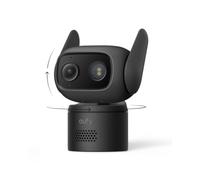 eufy Security eufyCam C31 Caméra Filaire, Caméra intérieure | caméra extérieure et intérieure, panorama et inclinaison, vision nocturne PureColor, stockage, sans frais, IA, noire