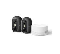 eufy eufyCam C35 (lot de 2), caméra de surveillance sans fil pour l'intérieur et l'extérieur, couleur : noir