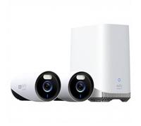 eufy Security eufyCam E330 (Pro) kit 2 cam, caméra de sécurité extérieure 4K, Enregistrement 24h/24, 7j/7, Plug-in, Wi-FI NVR, Reconnaissance faciale AI, 10 Can, Stockage Local, sans Frais
