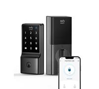 eufy Security Serrure intelligente C210, porte d'entrée sans clé 5 en 1, pêne dormant WiFi intégré, installation facile