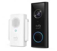 eufy Security Sonnette sans Fil Extérieur Étanche avec Caméra et Batterie, Résolution HD 2K, Aucun Frais mensuel, IA intégrée pour la détection des Personnes, Son bidirectionnel, Installation Facile