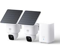 Eufy SoloCam E30 (2-Pack) + Homebase 2, Caméra IP de sécurité, extérieur, sans fil, murale, blanc, dôme