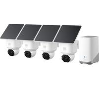Eufy SoloCam E42 + HomeBase S380, caméra IP de sécurité, intérieure et extérieure, sans fil, plafond/mur, blanche, forme sphérique