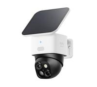 eufy SoloCamS340 Caméra de surveillance solaire sans fil WiFi pour l’extérieur, 360°, 3K, sans angle mort, Wi-Fi 2,4 GHz, pas de frais mensuels, compatible HomeBase 3