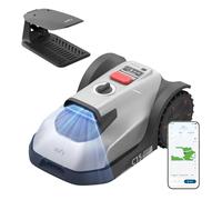 eufy Tondeuse Robot C15 sans câble de délimitation avec Garage, Couverture de 500 m², TrueVision, Pas de RTK, Pas de problème de Signal, cartographie Automatique Mains Libres, sans Danger pour Les
