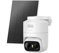 Eufycam C37 2K Extérieure WiFi, Suivi IA 360°, Solaire, Détection Personnes/Animaux/Véhicules, MicroSD Non Incluse