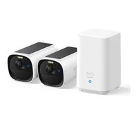 EufyCam E40, Kit 2 Caméras 2K WiFi Extérieures Sans Fil, Vision Nocturne, Détection Humaine, Audio Bidirectionnel