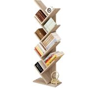 EUGAD Bibliothèque, Étagère de Rangement à 8 Niveaux, en Forme d’Arbre 40x20x127cm ,Chêne Clair E0AG0023