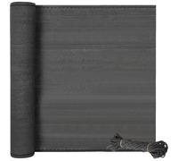 EUGAD Brise-Vue Renforcé en HDPE 1x10m avec Corde de 24m Anthracite