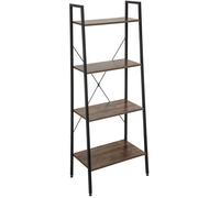 EUGAD Étagère bibliothèque étagère en métal Design Industriel en MDF et métal 60x35x148cm,Vintage 0007ZWJ