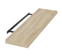 EUGAD Étagères Murale en MDF,étagère de Rangement décorative Flottante 100cm Longueur,Chêne Sonoma