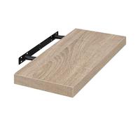 EUGAD Étagères Murale en MDF,étagère de Rangement décorative Flottante 60cm Longueur,Chêne