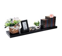 EUGAD étagères Murale en MDF,étagère de Rangement décorative Flottante 80cm Longueur,Noir