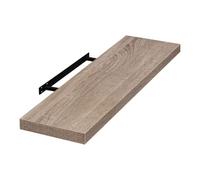EUGAD Étagères Murale, Etagere Murale 100cm, Helles Kaffeebraun MDF 1er | Étagère de Rangement Décorative Flottante, Geeignet für die Installation in Wohnzimmer, Schlafzimmer, Badezimmer, Flur