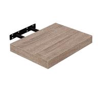 EUGAD Étagères Murale, Etagere Murale 25cm, Helles Kaffeebraun MDF 1er | Étagère de Rangement Décorative Flottante, Geeignet für die Installation in Wohnzimmer, Schlafzimmer, Badezimmer, Flur