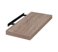 EUGAD Étagères Murale, Etagere Murale 50cm, Helles Kaffeebraun MDF 1er | Étagère de Rangement Décorative Flottante, Geeignet für die Installation in Wohnzimmer, Schlafzimmer, Badezimmer, Flur