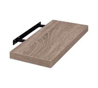 EUGAD Étagères Murale, Etagere Murale 60cm, Helles Kaffeebraun MDF 1er | Étagère de Rangement Décorative Flottante, Geeignet für die Installation in Wohnzimmer, Schlafzimmer, Badezimmer, Flur